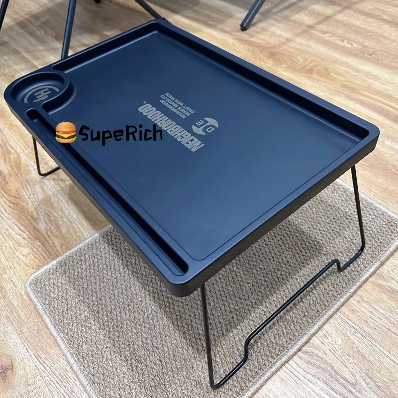 NBHD outdoor camping lightweight portable folding table home lazy table dining bed computer table bracket