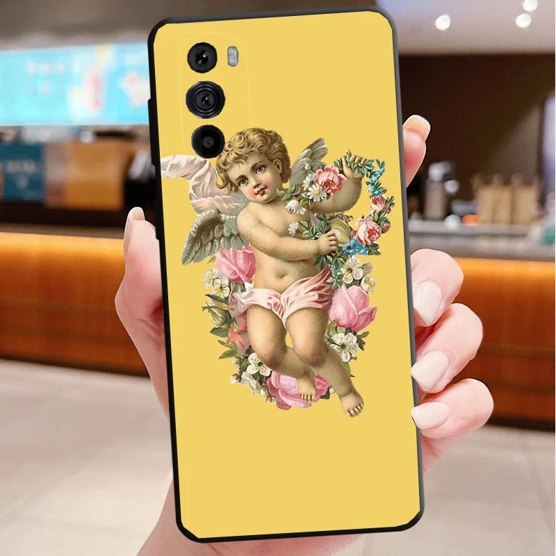 حافظة هاتف لهاتف موتورولا إيدج 50 40 برو 60 50 40 30 Ultra Neo Fusion Moto G85 G72 G53 G54 G84 G13 G32 Angel