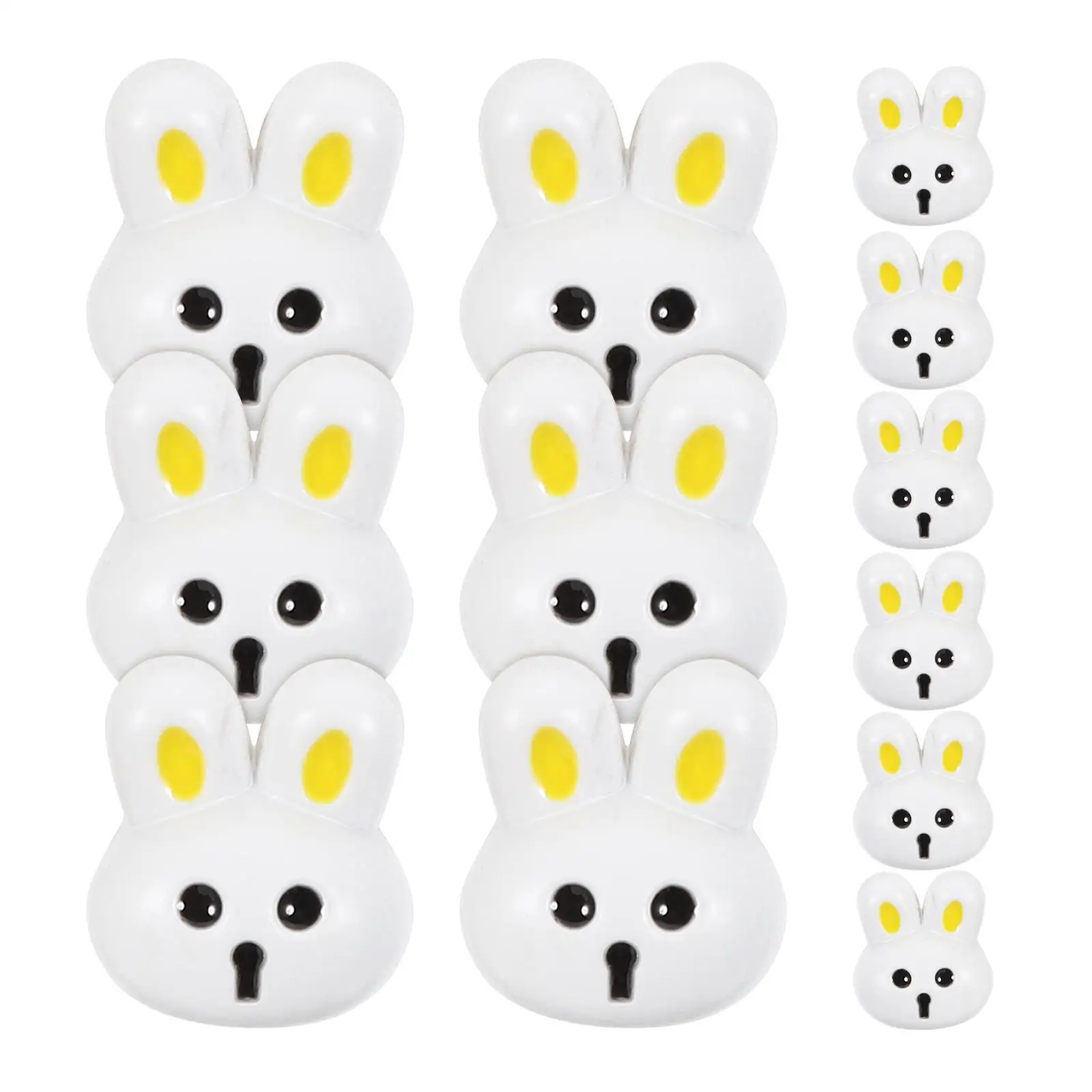 

12 Pcs Pants Buttons Rabbit Dresser for Kids Fastener Clothes Fixer Clothing Pin