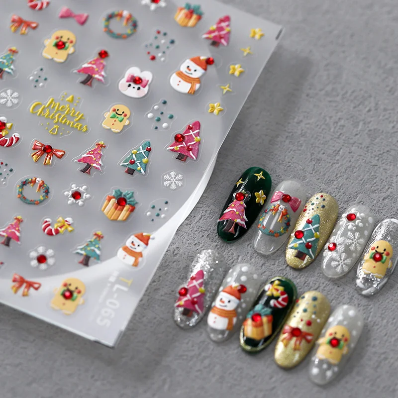 1Pcs 5D Christmas Nail Art Sti - Xmas Resin Art ulasan dan harga