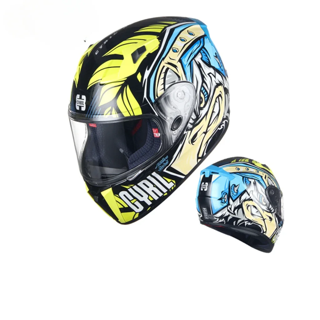 Casco moto di nuova moda Casco integrale Raffreddamento all'ingrosso Outdoor Cascos unici Para Moto Cascos-motociclet CYRIL-FF360