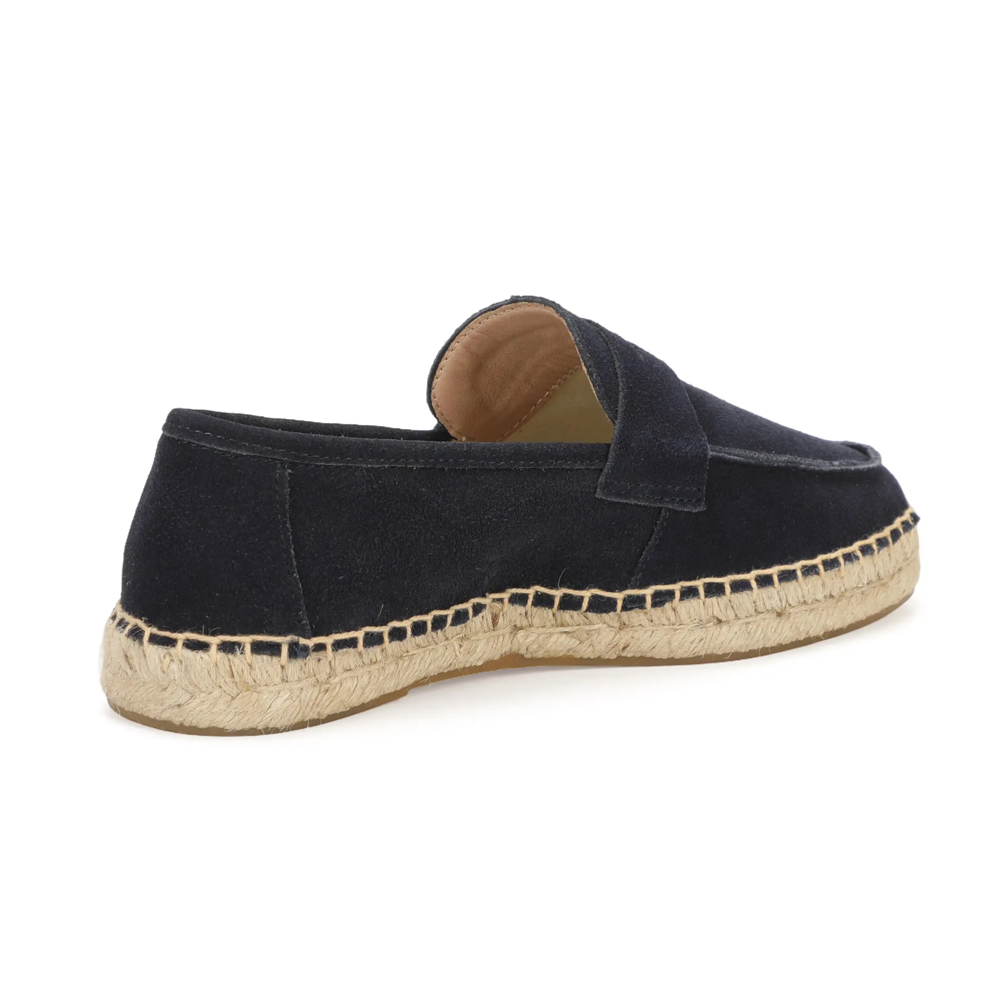 Herren-Jute-Espadrilles zum Hineinschlüpfen, Freizeitschuhe aus Rindswildleder – Detail 28