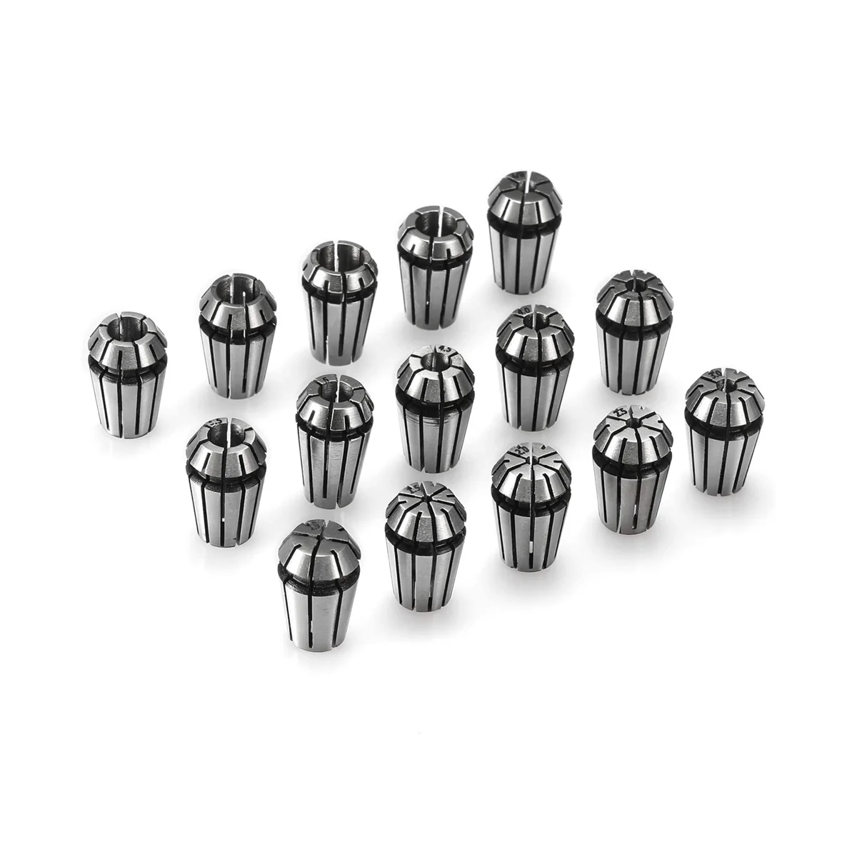 

15PCS ER11 Precision Spring Collet Set for CNC Engraving Milling Lathe Chuck Tool 1.0mm-7.0mm & 1/4 inch 1/8 inch