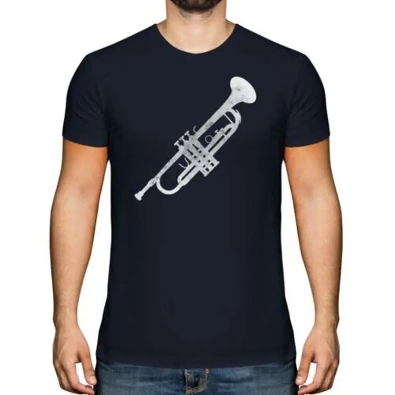 

Vintage Brass Top Style Printed Trumpet Musician Gift T-Shirt