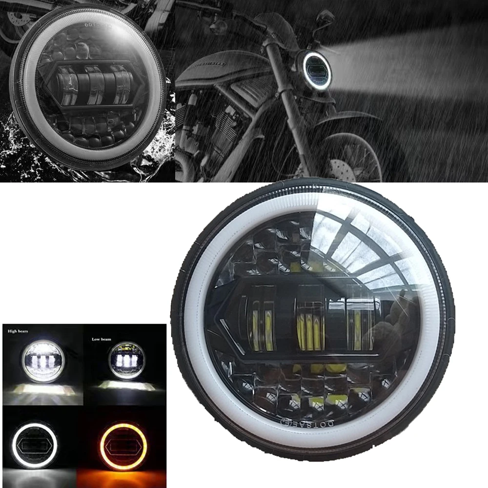 

Светодиодные фары 5,75 дюйма для Dyna Sportster Softail Speed/Street Triple Thunderbird, для мотоциклов, автомобилей, мотоциклов