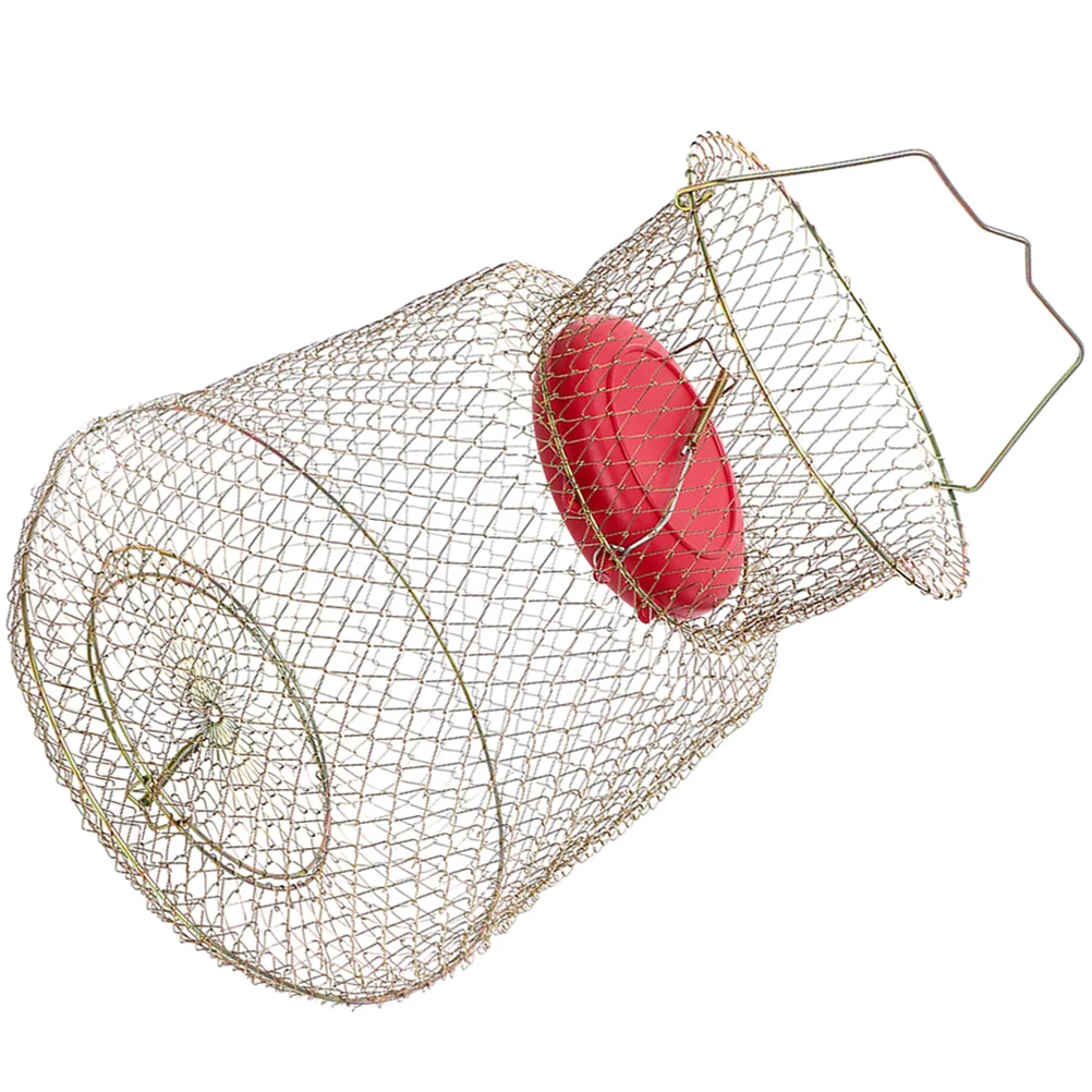 

Crawfish Basket Fishnets Crab Shrimp Cast for Fishing Metal Baskets Catch Cage Wire