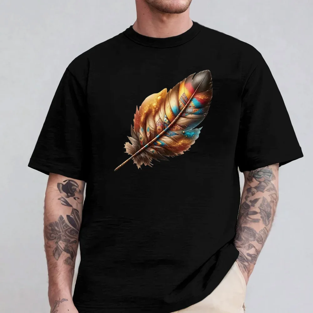 6pcs Trendy Bear Feather Sunset Alphabet DIY Heat Transfer Stickers For Clothing Textiles