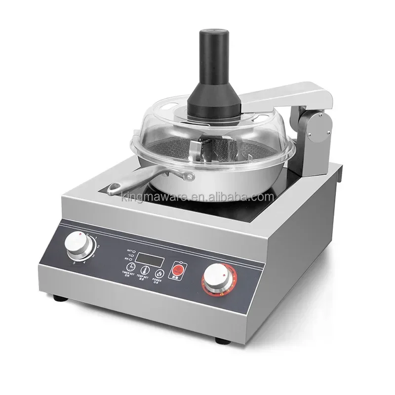 Desktop 5KW Automatic Electric Wok Cooking Machine Robot Food Cooking Machine For Sale