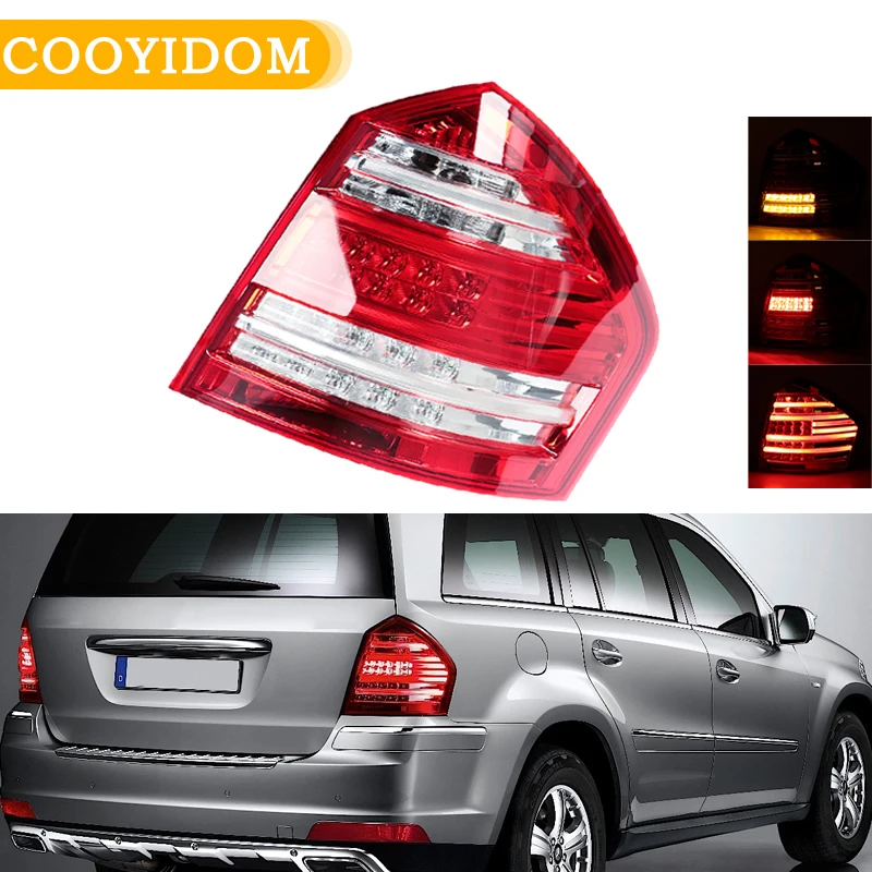 

Задний бампер автомобиля, светодиодный задний фонарь в сборе для Mercedes Benz W164 GL350 GL450 GL550 2009 2010 2011, стоп-сигнал, указатель поворота