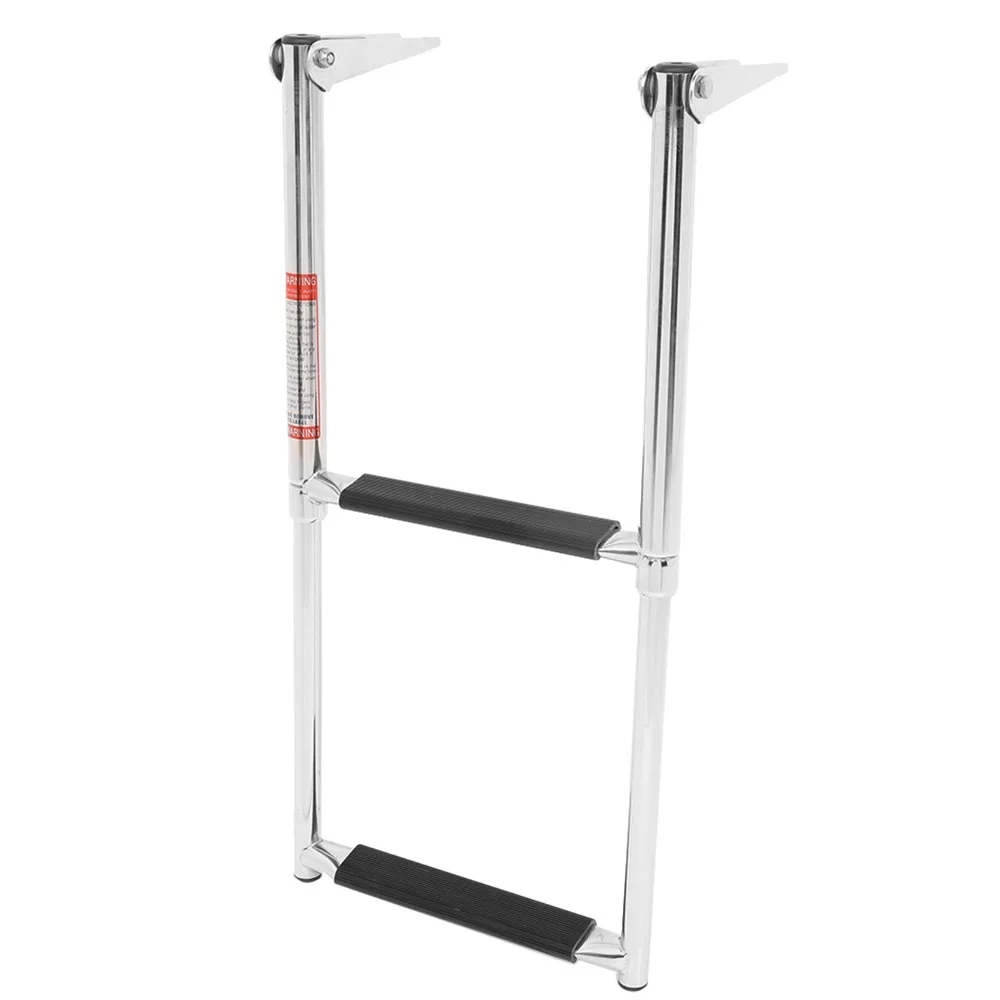 

Marine 2 Step Ladder Telescopic Stainless Steel Dropped Ladder f