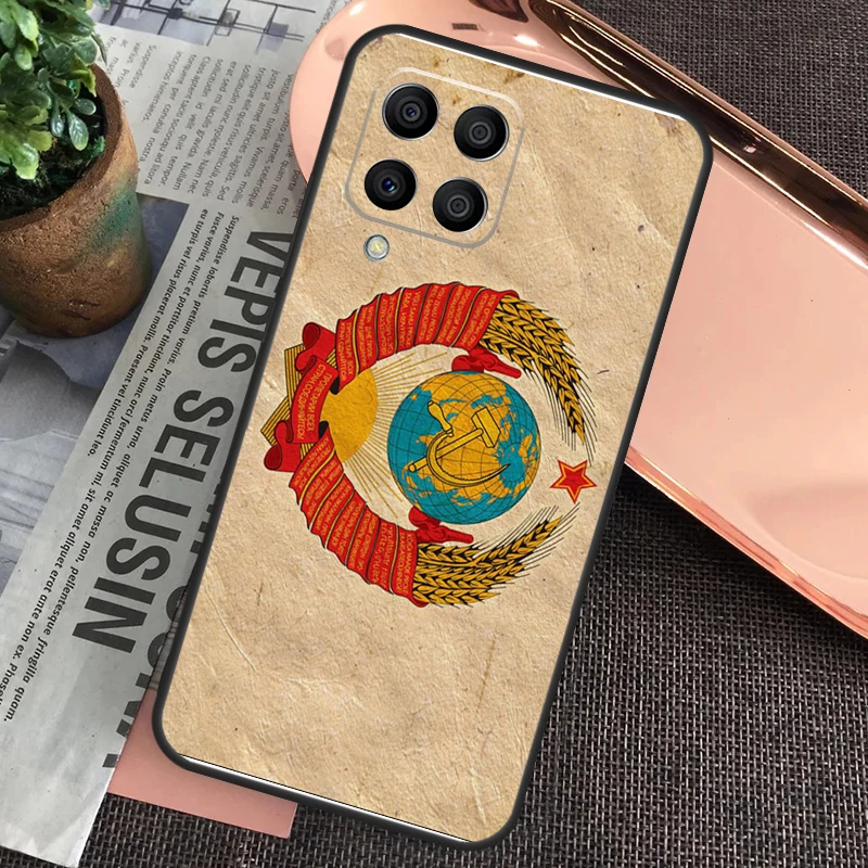 Russia Soviet Emblem Flag Case For Samsung Galaxy M15 M55 M13 M23 M33 M53 M31 M51 M14 M34 M54 M20 M30s M12 M32 M52