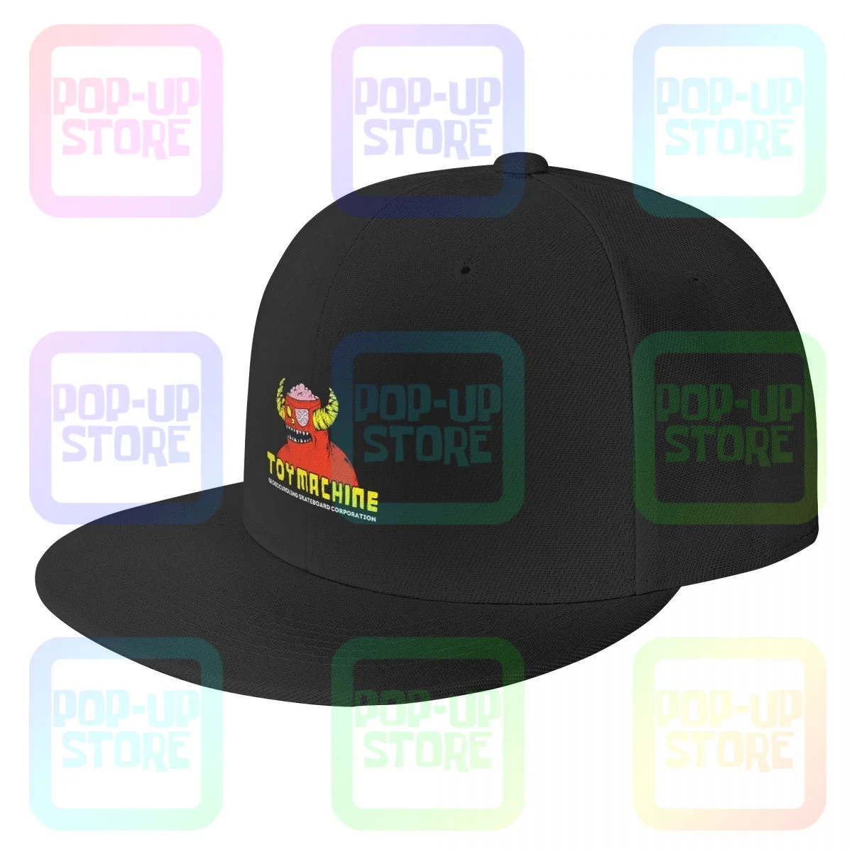 Best Toy Machine Skateboarding 90S Bloodcurdling Monster P-510 Snapback Cap Streetwear Baseball Caps