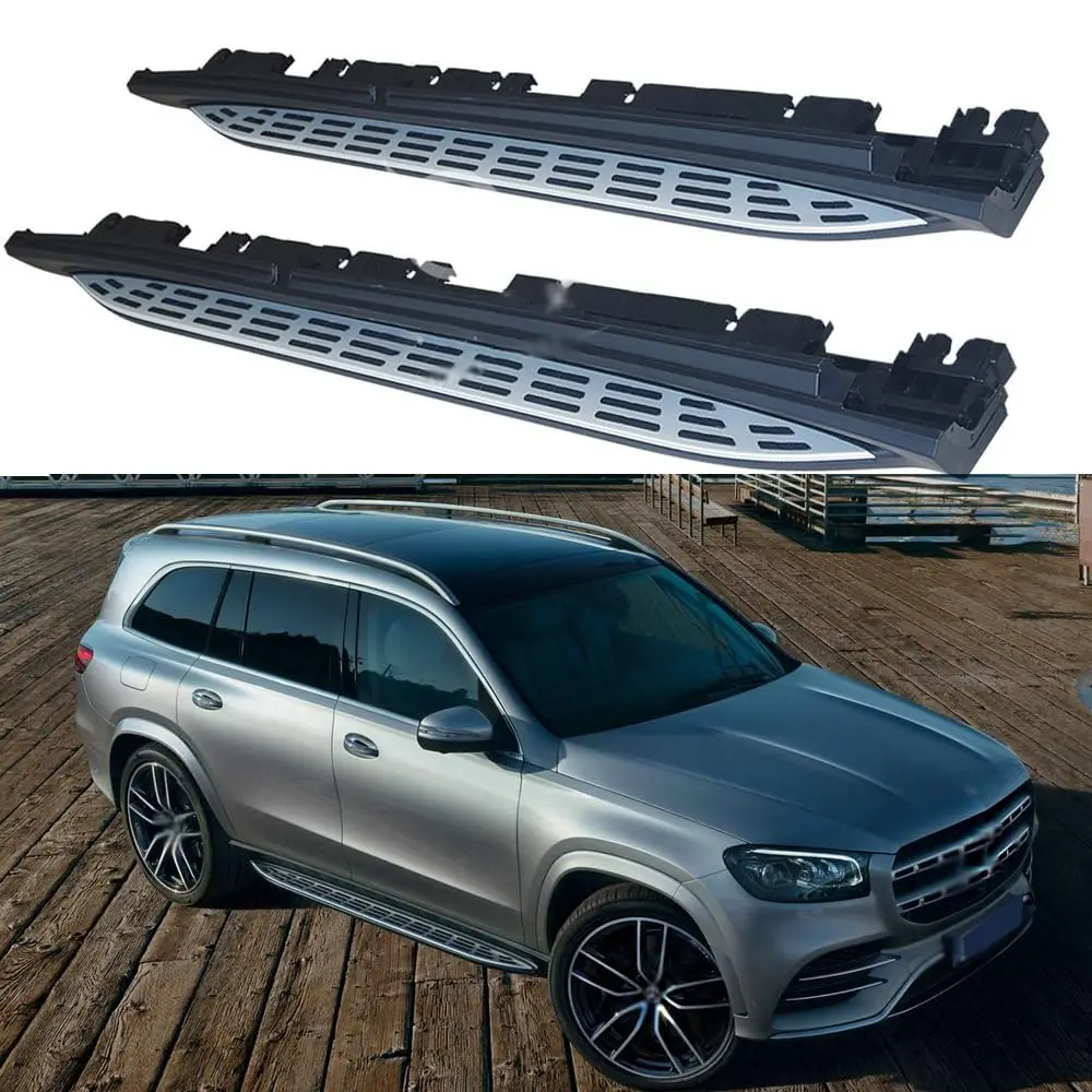 FANTE 2PCS Running Board Side Step Nerf Bar Fits for Mercedes Benz GLS X167 2020-2022 Aluminum