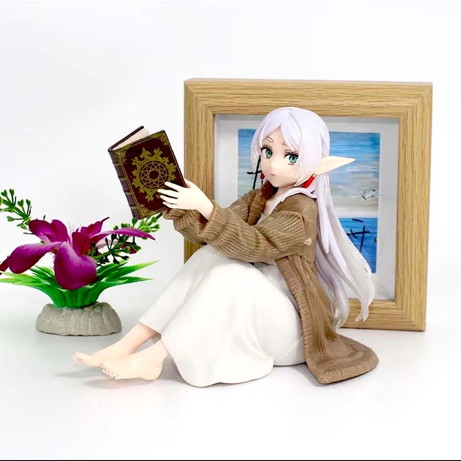 Frieren Beyond Journey's End Frieren صندوق الكنز يجلس الموقف أرقام جمع أرقام نموذج اللعب الوحش أنيمي الشكل لعبة #2