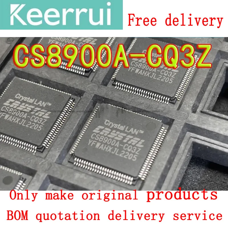 1-30PCS/LOT popular postage free CS8900A-CQ3Z CS8900A QFP100 Ethernet interface controller chip