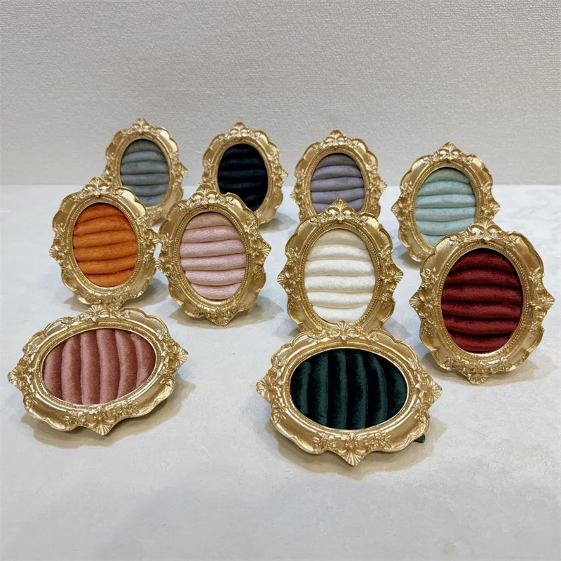 Vintage Ring Display Stand Picture frame shape Earring Tray exquisite small size ornament jewelry organizer rack