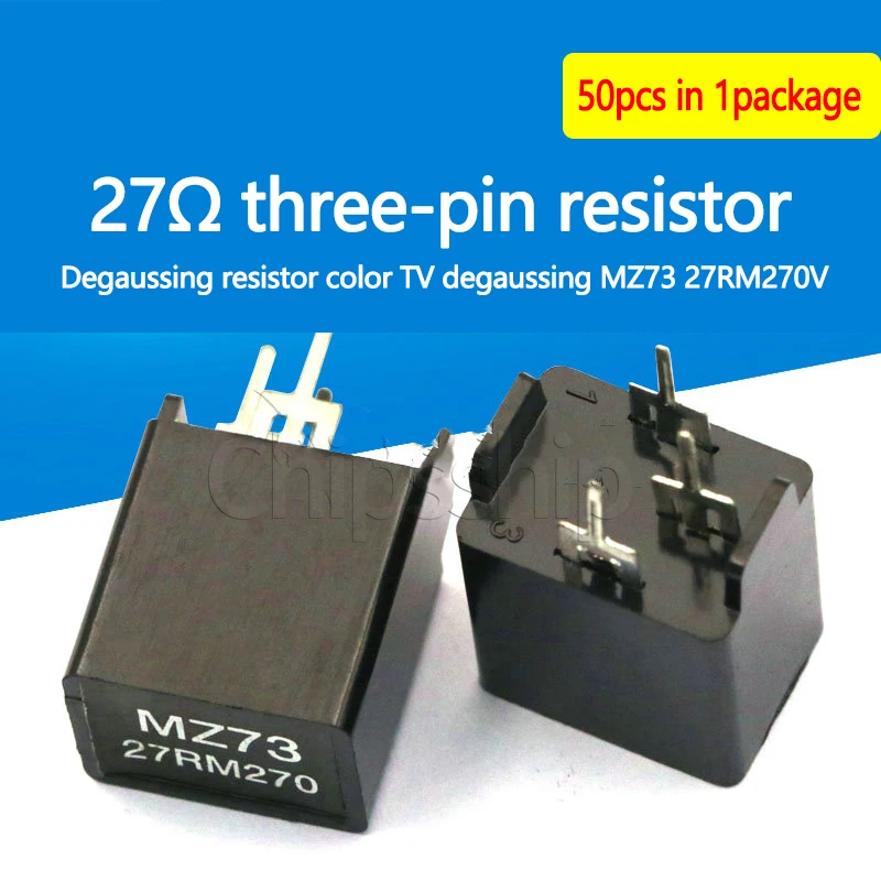 Degaussing Resistor Color TV Degaussing MZ73 27RM 270V 27Ω 27Euro Tripin Resistor