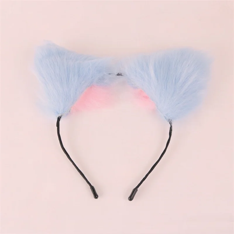 Butt Plug Fox Tail,Nipples Clamps,Kitten Play Collar Choker,Cat Ears Headbands - Starter Cosplay Set for Women/Love Exotic Toys