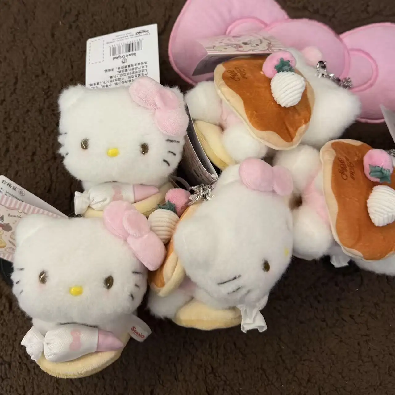 Hello Kitty Cream Muffin Dessert Baking Series Plush Stuffed Toy Keychain Cartoon Backpack Pendant Birthday Gift for Friends view 4