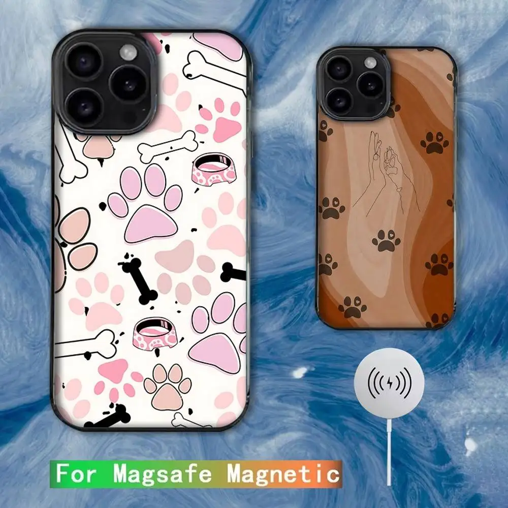 

Dog foot print Paw Colorful Phone Case For iPhone 16e,16,15,14,13,12,11,Plus,Pro,Max,Mini Magsafe Magnetic Wireless Charging