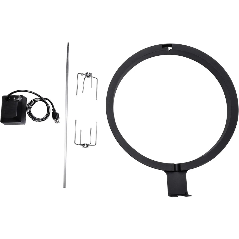 ステンレス鋼のスピットロッド、ロティサリーアクセサリー、18インチのクラシックジョーグリル用アタッチメント、最大50ポンドの食品