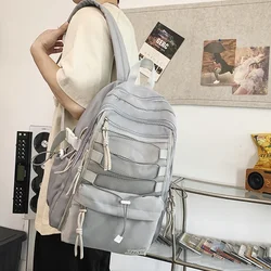 Fashion Backpack Women High-Capacity Nylon School Bag Kawaii Girl Waterproof Laptop College Backpack Men Student Travel Book Bag