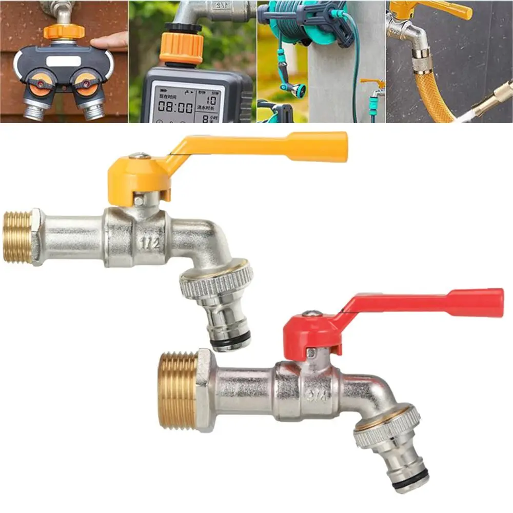 جميع النحاس صنبور مياه الصنبور واحد إلى واحد خارج 4/6/8 نقاط المياه الفاصل موصل الموضوع حديقة صمام الري التبديل #3