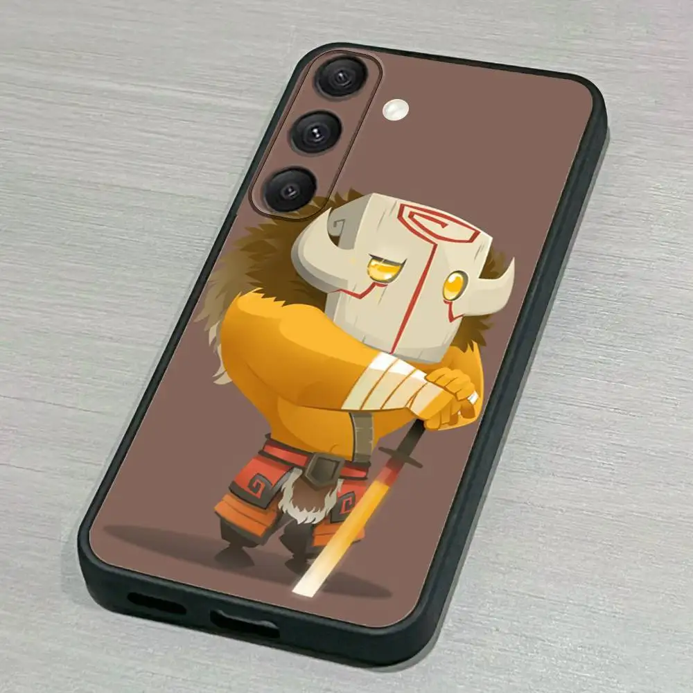 حافظة هاتف D-Dota 2 رائعة لهاتف سامسونج S25، S24، S23، S22، S21، S20، S10، Ultra، Plus، Lite، FE، غطاء أسود من السيليكون الناعم