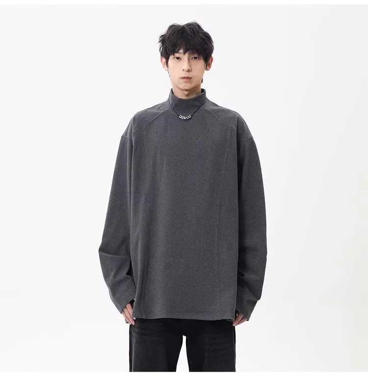 

Мужская зимняя американская толстовка с полуводолазкой и футболкой с длинными рукавами