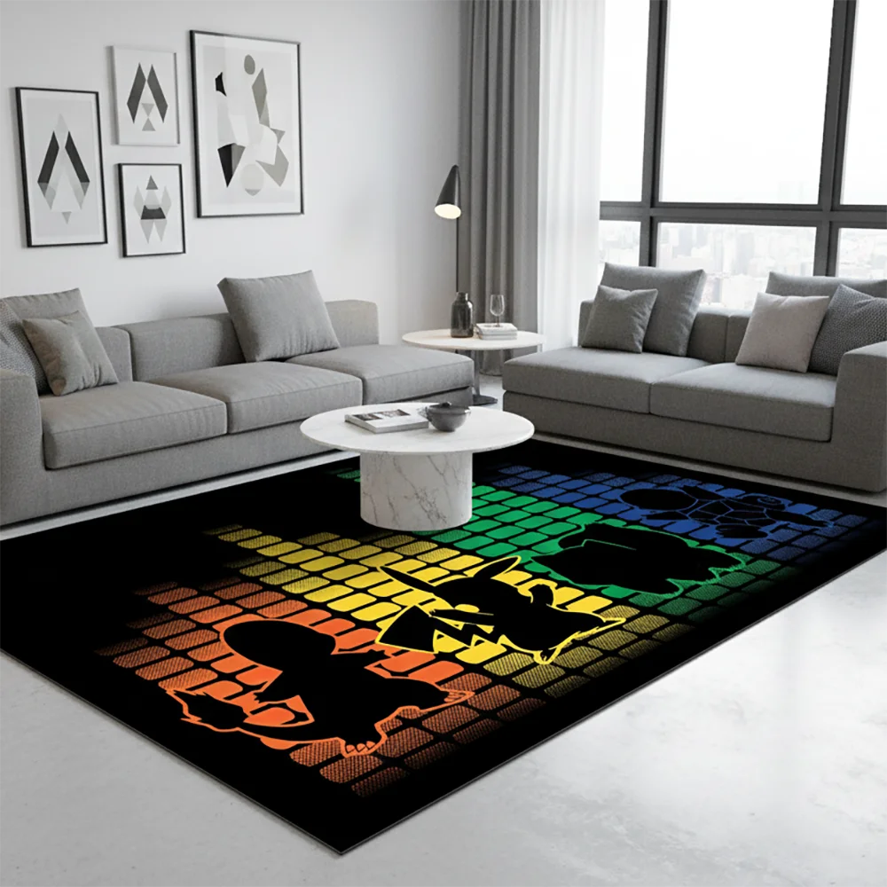 

Коврик в стиле аниме Pokémon, красочный Gengar Charizard, уникальный дизайн, коврик для домашних животных, мягкий напольный коврик, мягкое декоративное одеяло, игровой коврик