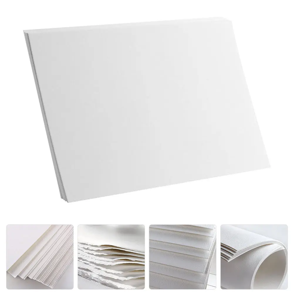 

20 Sheets Artists Watercolor Paper Strong Tear Resistant Paper Ideal for Acrylic Ink Crayons Sketchbook Drawing Practice