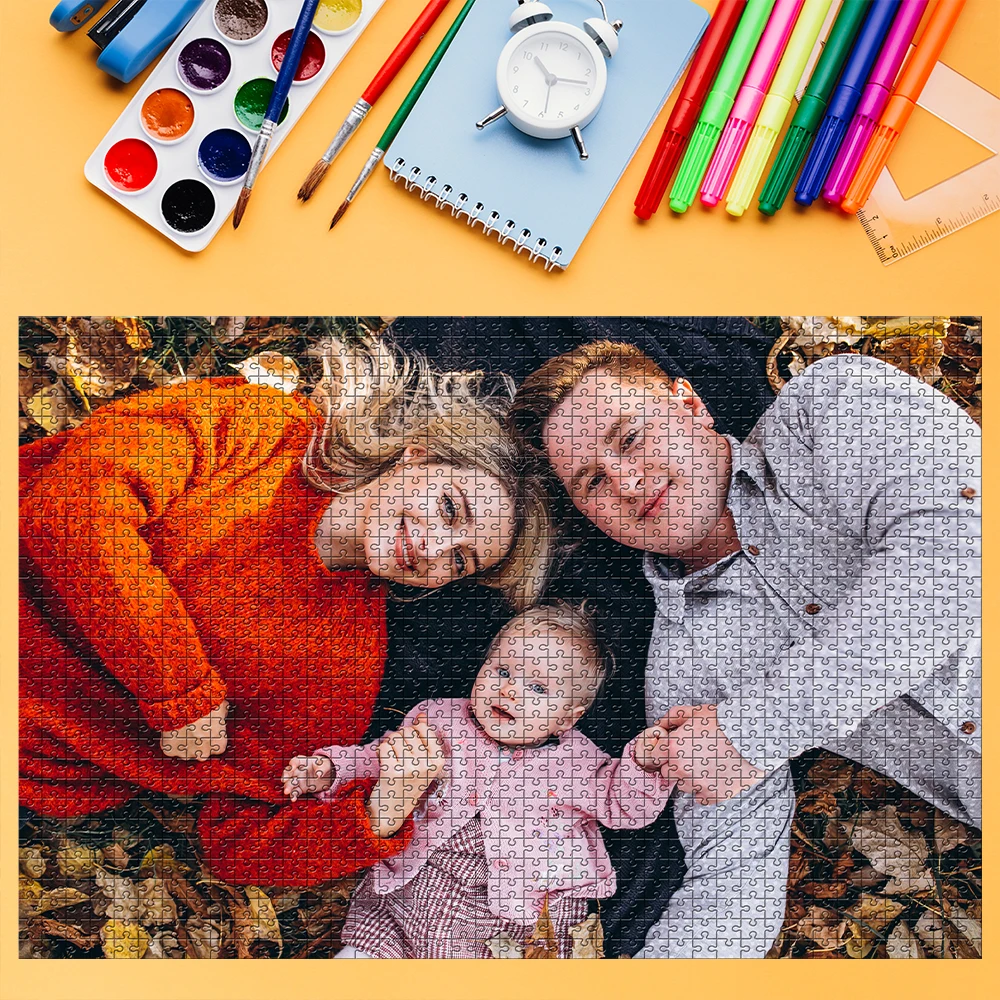 35/150/300/500/1000pcs cool parents Custom Photo Personalised Decompression Puzzles Custom Puzzles in Photos Jigsaw puzzle