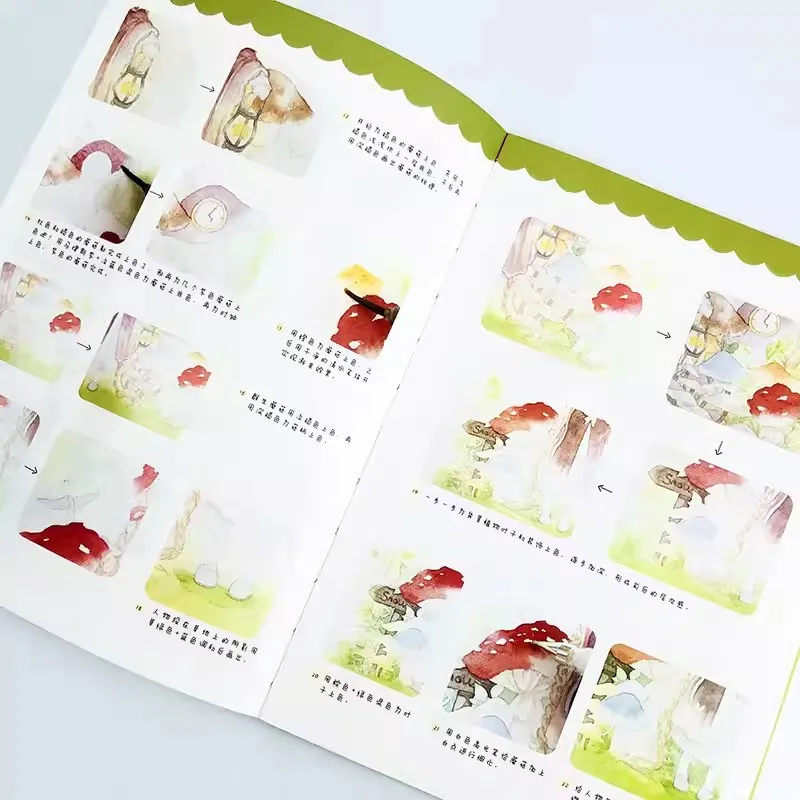 Imagem -04 - Básico Aquarela Copiar Album Manual para Introduzir Guia do Iniciante Pintura Art Book Zero