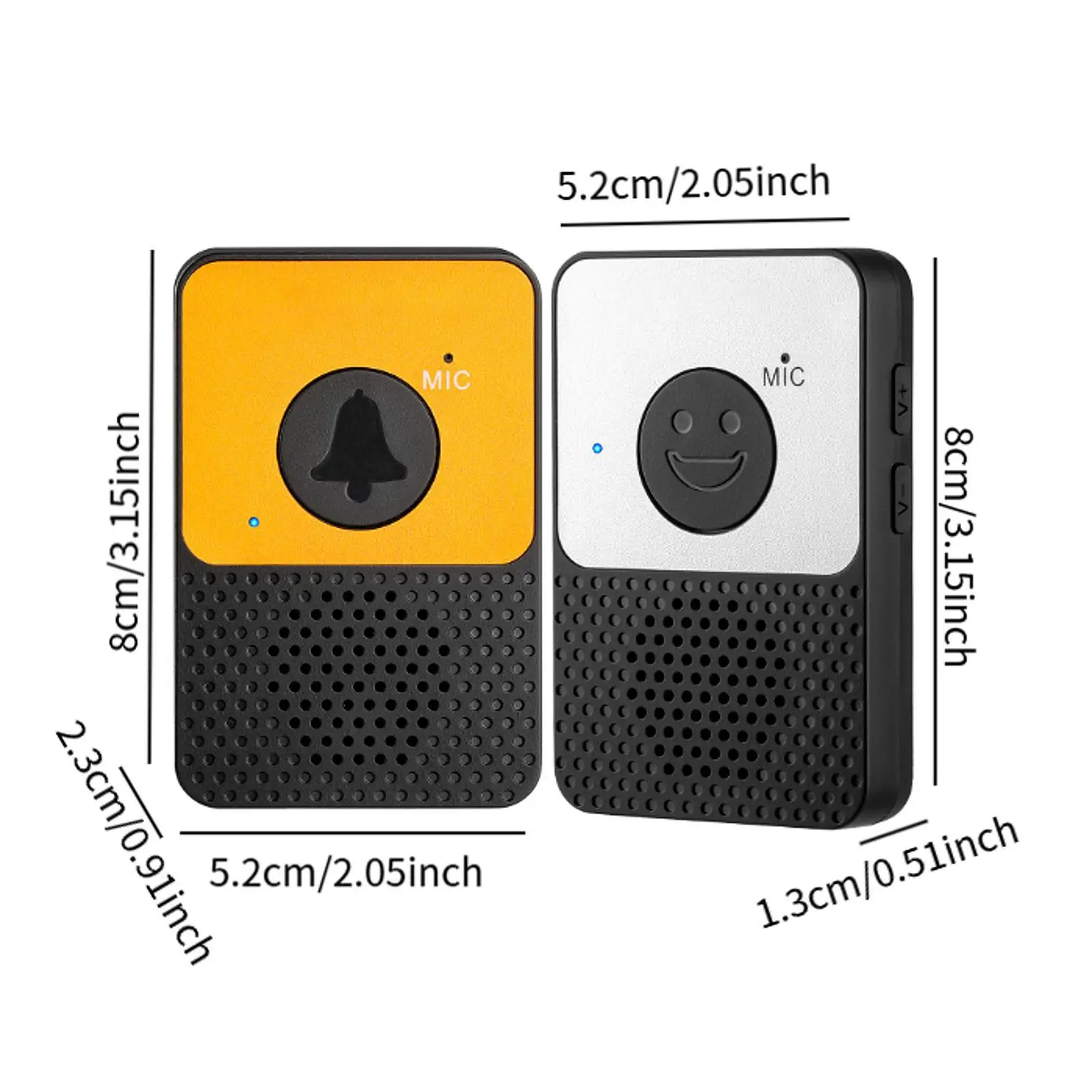 Interphone sans fil avec sonnette bidirectionnelle, pour maison, soignant, bureau, appartement