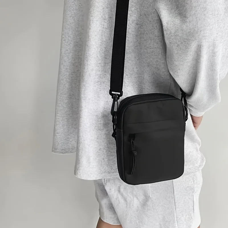 

Мини-сумка через плечо, регулируемый плечевой ремень, мужская маленькая сумка через плечо, модные и простые повседневные сумки для мобильных телефонов