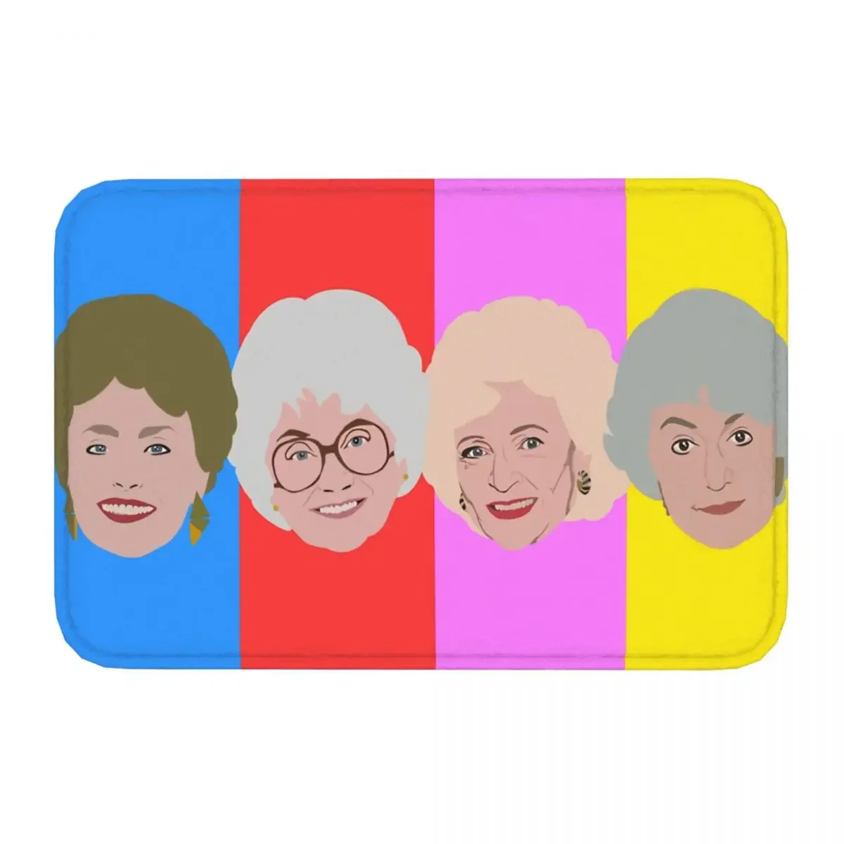 Retro Non-Slip Carpet The Golden Girls In Color Doormat Bedroom Kitchen Mat Welcome Floor Rug