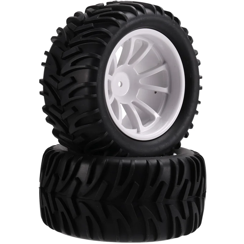 A84G-128MM 1/10 RC Monster-Truck Buggy-Tire Tyre Wheel Foam Inserts 12Mm Hex For Traxxas/Arrm /Redcat/HSP/HPI/Tamiya/Kyosho