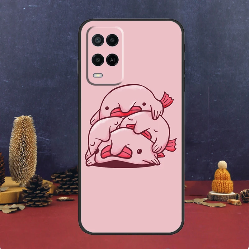 Blobfish For OPPO A96 A76 A16 A54 A74 A94 A58 A78 A98 A5 A9 A53 A52 A72 A91 A15 A17 A57 A77 A79 Case