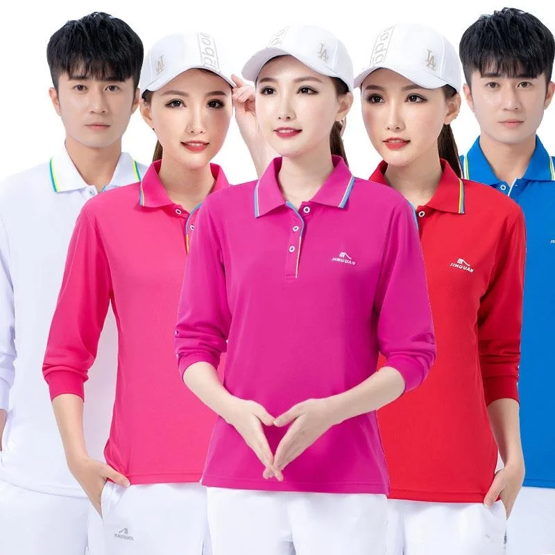 

JinGuan Спортивная одежда Long Sve Комплект футболок Повседневная дышащая красная квадратная танцевальная Fitn up orm Мужчины Женщины Большой размер