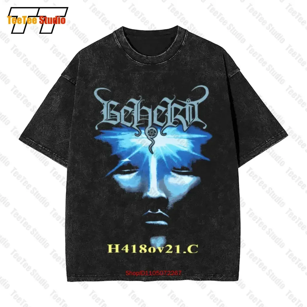 Beherit H418Ov21 C Vintage camiseta extragrande algodón negro talla S a 5Xl Pm997 A990