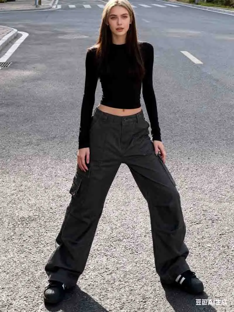 السراويل البضائع النسائية ملابس الشارع جميع المواسم القطن شيك أنيق عصري عصري مزاجه كلاسيكي أنيق المدينة الحضرية الحديثة