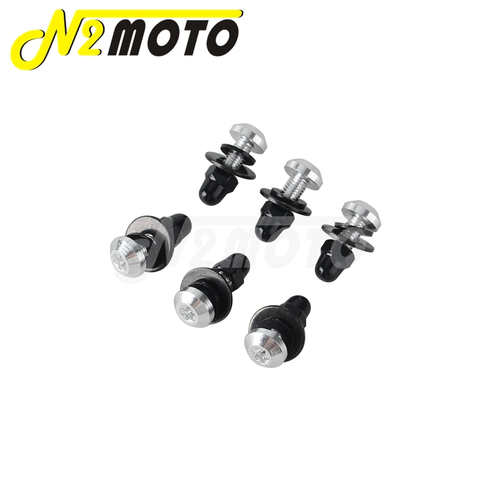 Vis De Pare-Brise Moto M5x16 CNC Aluminium - Kit 10 Vis + Clé Pour CBR 600 F4i CBR1000RR CB400 VFR800 Argent