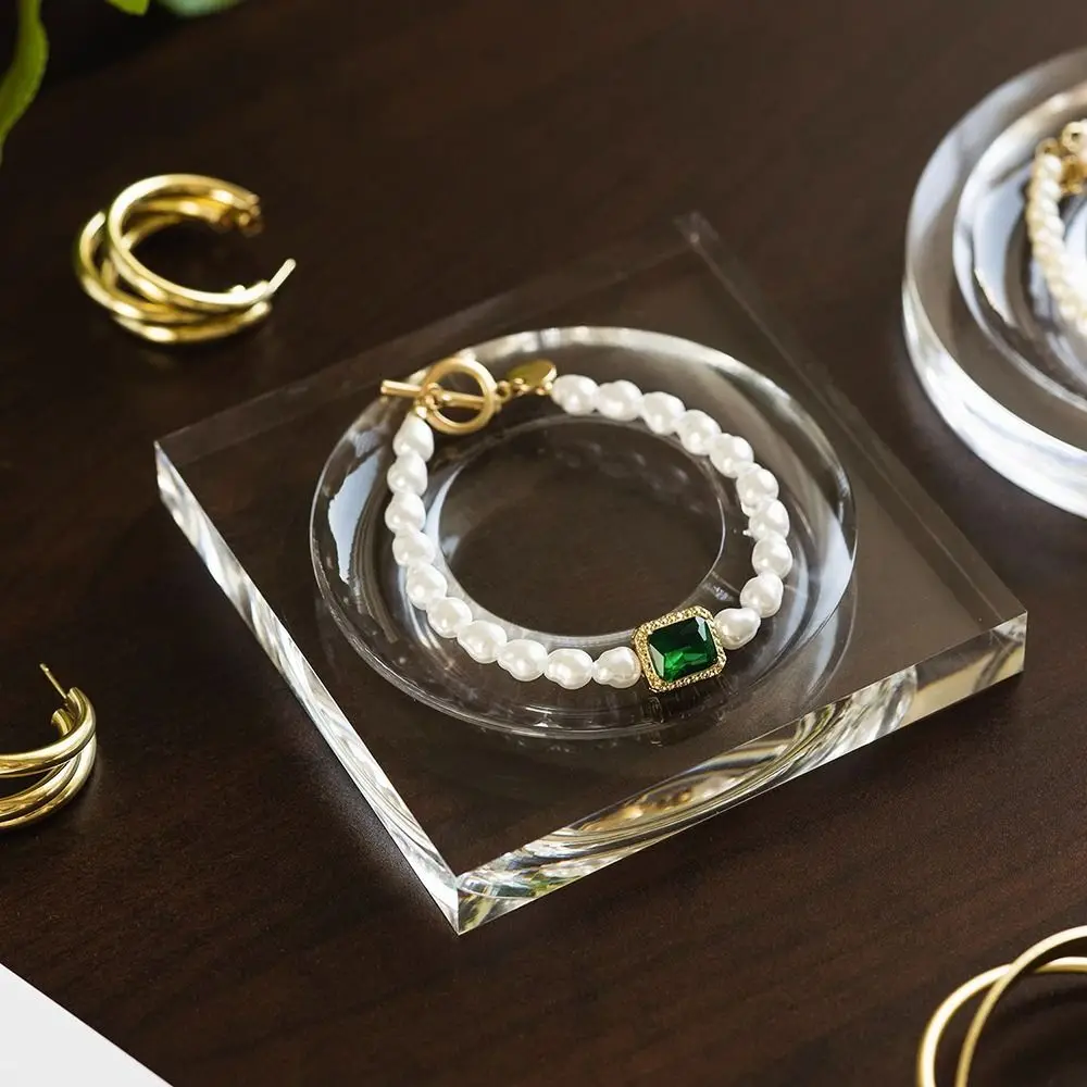 Pulsera acrílica creativa, tablero de cuentas, bancos de trabajo, bandeja, herramienta de medición, soporte de exhibición, herramienta de fabricación de joyería DIY, pulsera