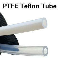 Tubo de PTFE ID 0,3 0,6 0,8 1 1,2 1,5 1,6 1,8 2 2,5 3 4mm F46 manguera aislante capilar tubo rígido temperatura resistencia a la corrosión