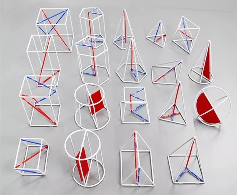 

Набор для изучения твёрдых геометрических фигур, 18 предметов, учебные пособия по математике