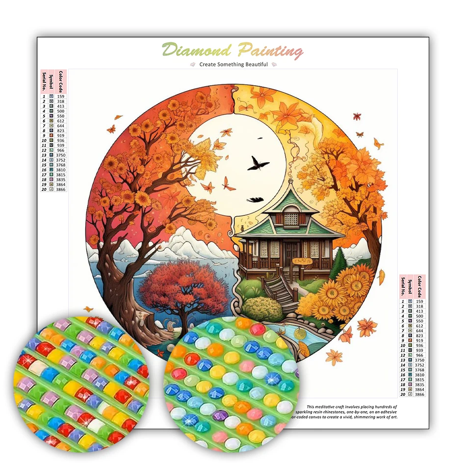 GATYZTORY Diamond Painting Modern Diy Crafts Adult Diamond Art Landscape autumn Wall Decor Handmade Drawing With Diamonds Gift