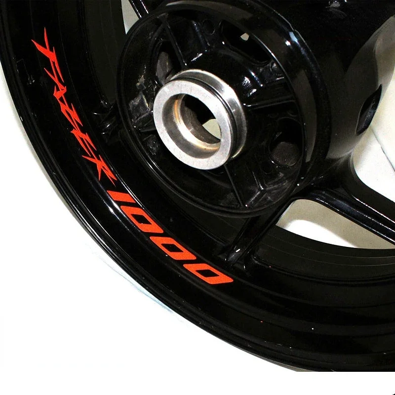 high quality Motorcycle Wheel Sticker stripe Reflective Rim FOR FAZER 1000 fazer1000 LOGO decals