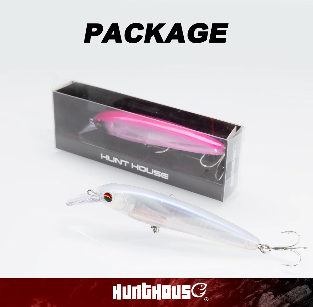 Hunthouse Schwimmender Minnow-Angelköder Kristallprisma-Blitzwobbler Hartköder 100mm/17,5g Künstlicher Hecht Salzwasser-Angelzubehör – Detail 12