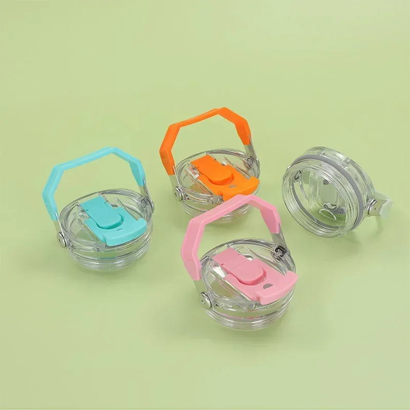 Plastic Transparent Cup Lid with Handle Spill Proof Replaceble Tumbler Flip Straw Lid Sealing Bottle Cover for Stanley 30oz - view 5