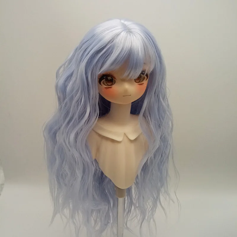 Doll\'s Wig for 1/6 & 1/4 & 1/3 Bjd Anime with Bangs Long Curly Wig Girls Diy Dress Up Toy Accessories